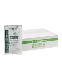 Austar EPI240LT Contractor Degradable Garbage Bag 240LT - Clear (100)