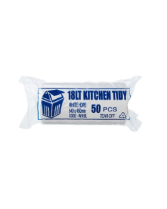 Austar WH18L Kitchen Tidy Liner Small 18L White (1000)