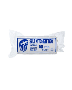 Austar WH27L Kitchen Tidy Liner Medium 27L White (1000)
