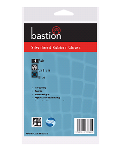 Gloves Rubber General Purpose Silverlined Pink Size-Medium