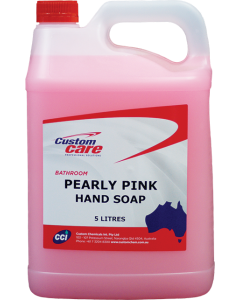 Custom Care 51439 Pearly Pink Liquid Hand Soap 5L