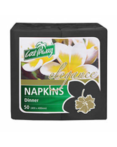 Dinner Napkin 2 Ply Elegance Black (500)