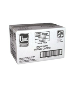Chux 9884 Regular Wiping Cloth Red 60cm x 60cm (100)