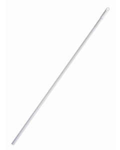 Broom Handle - Metal No Thread 1.46m White