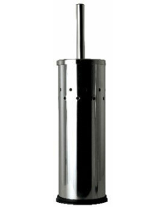 Toilet Brush/Tidy Set - Round Stainless Steel