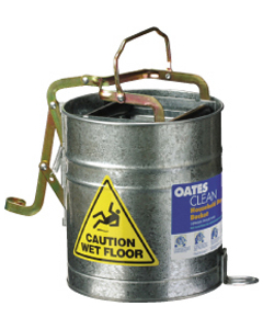 Bucket - Roller Wringer Metal with Castors 15L