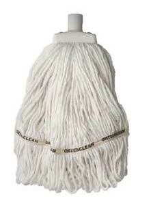 Mop Head - Hospital Launder Round White 350g