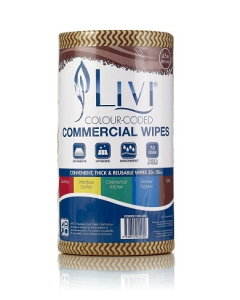 Livi® 6008 Commercial Wipes Roll 30cm x 45m - Espresso