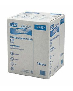 Premium 530 Multipurpose Combi Roll Wipes - White W1-3