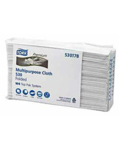 Premium 530 Multipurpose Cloth Folded White W4 (500)